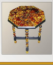 Tortoise shell trimmed with tete de negre and gold leaf